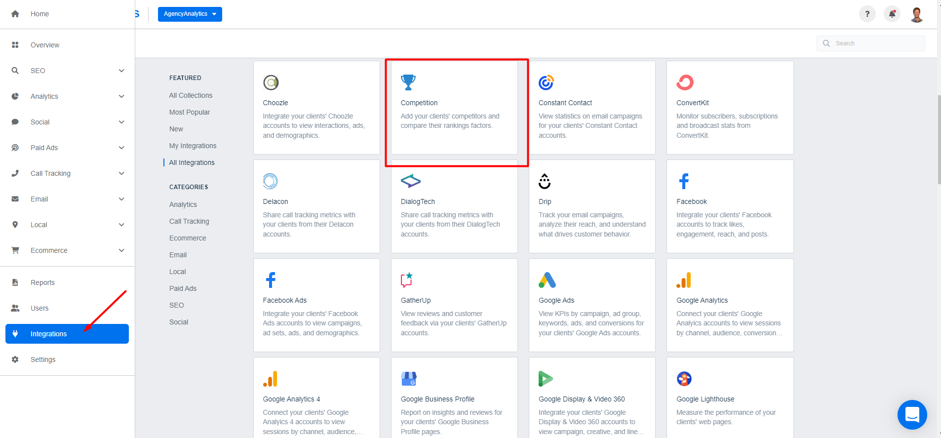 AgencyAnalytics - Competition Setup
