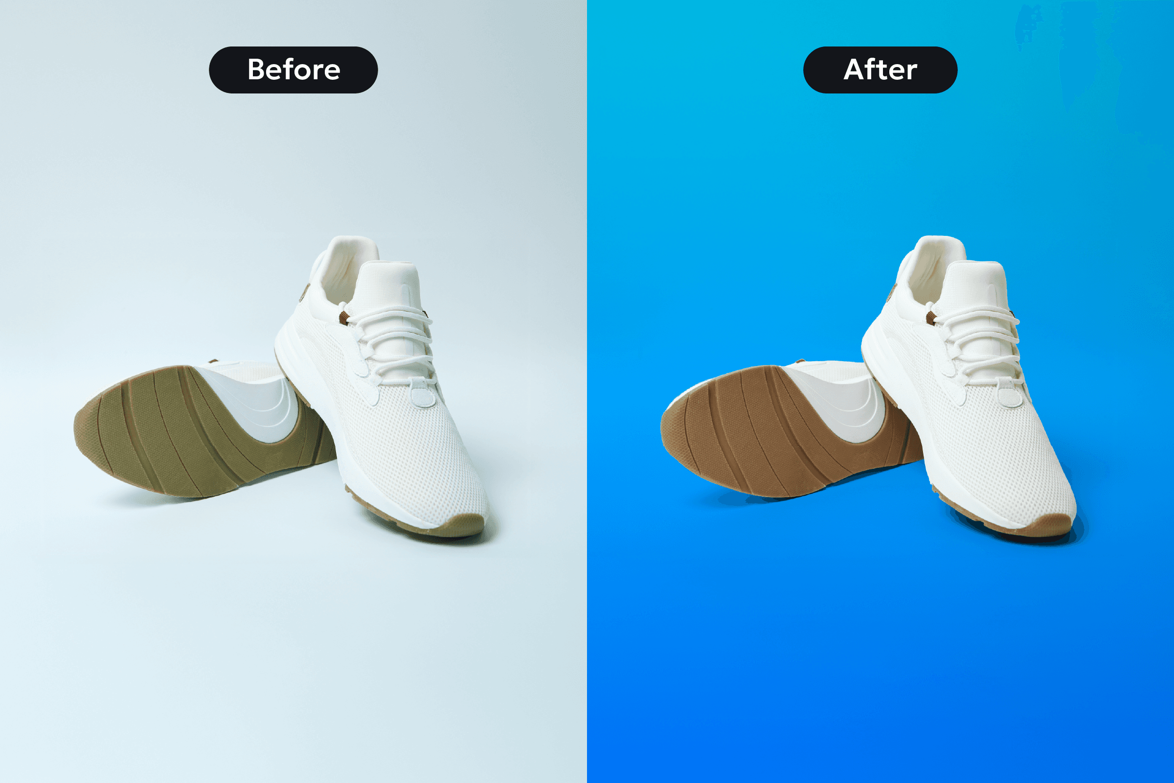 A visual representation of the halo effect by showing the same product in two different presentations. A visual representation of the halo effect by showing the same product in two different presentations.