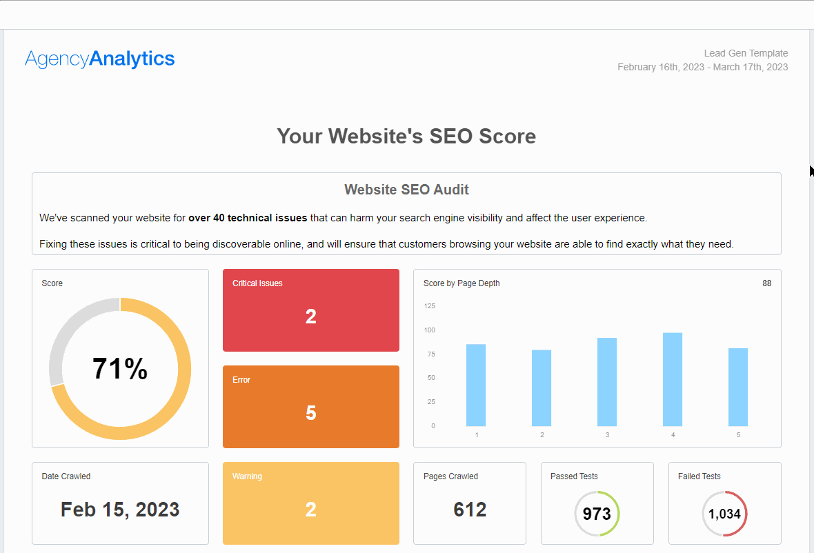 AgencyAnalytics - SEO Proposal Template - Data Findings AgencyAnalytics - SEO Proposal Template - Data Findings
