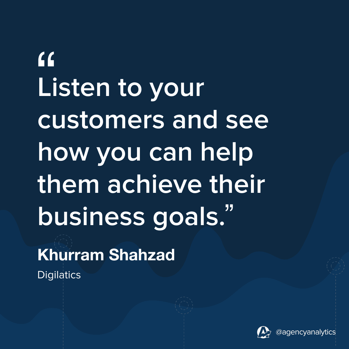 Quote from Khurram Shahzad about the importance of maintaining client relationships at a marketing agency Quote from Khurram Shahzad about the importance of maintaining client relationships at a marketing agency