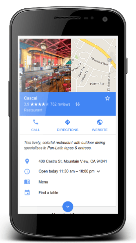 local business schema markup view on mobile local business schema markup view on mobile