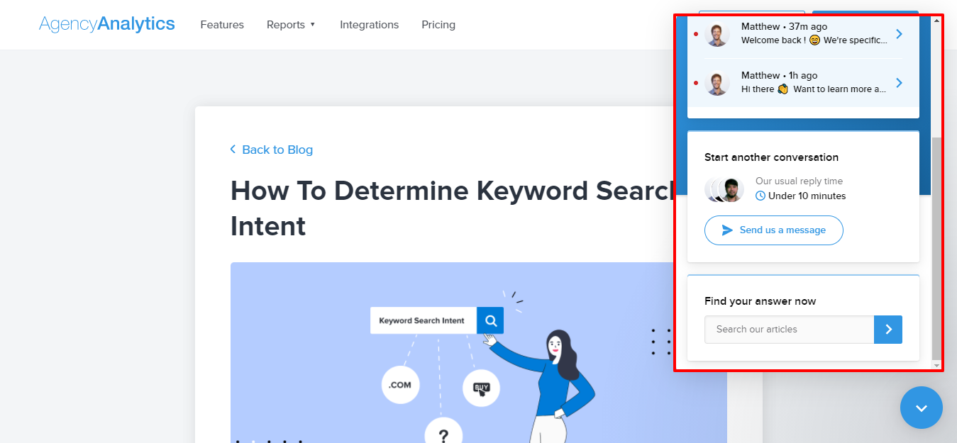 Live Chat Example Live Chat Example