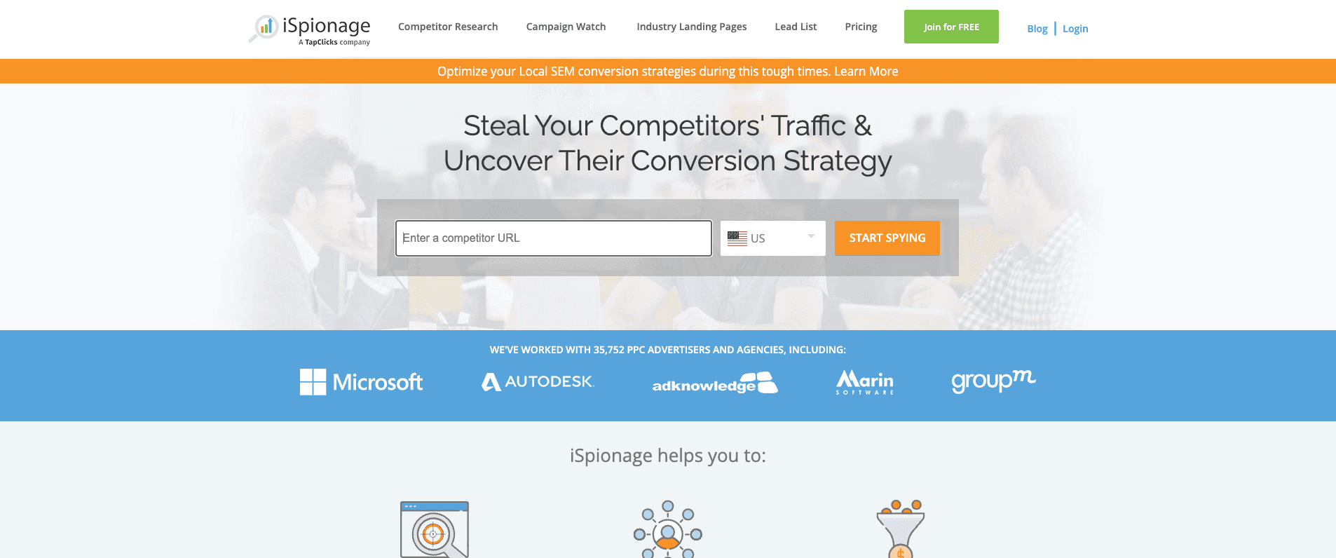 iSpionage Homepage 2025 iSpionage Homepage 2025