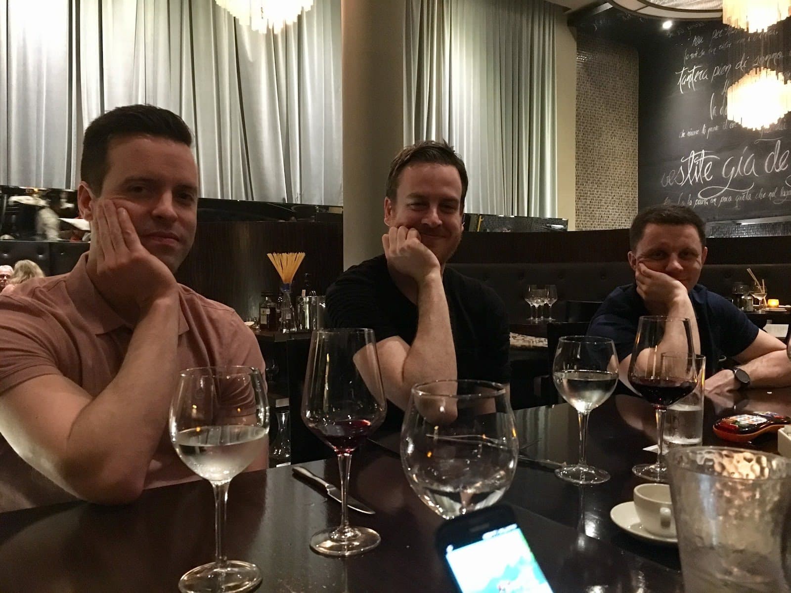 AgencyAnalytics founders at dinner AgencyAnalytics founders at dinner