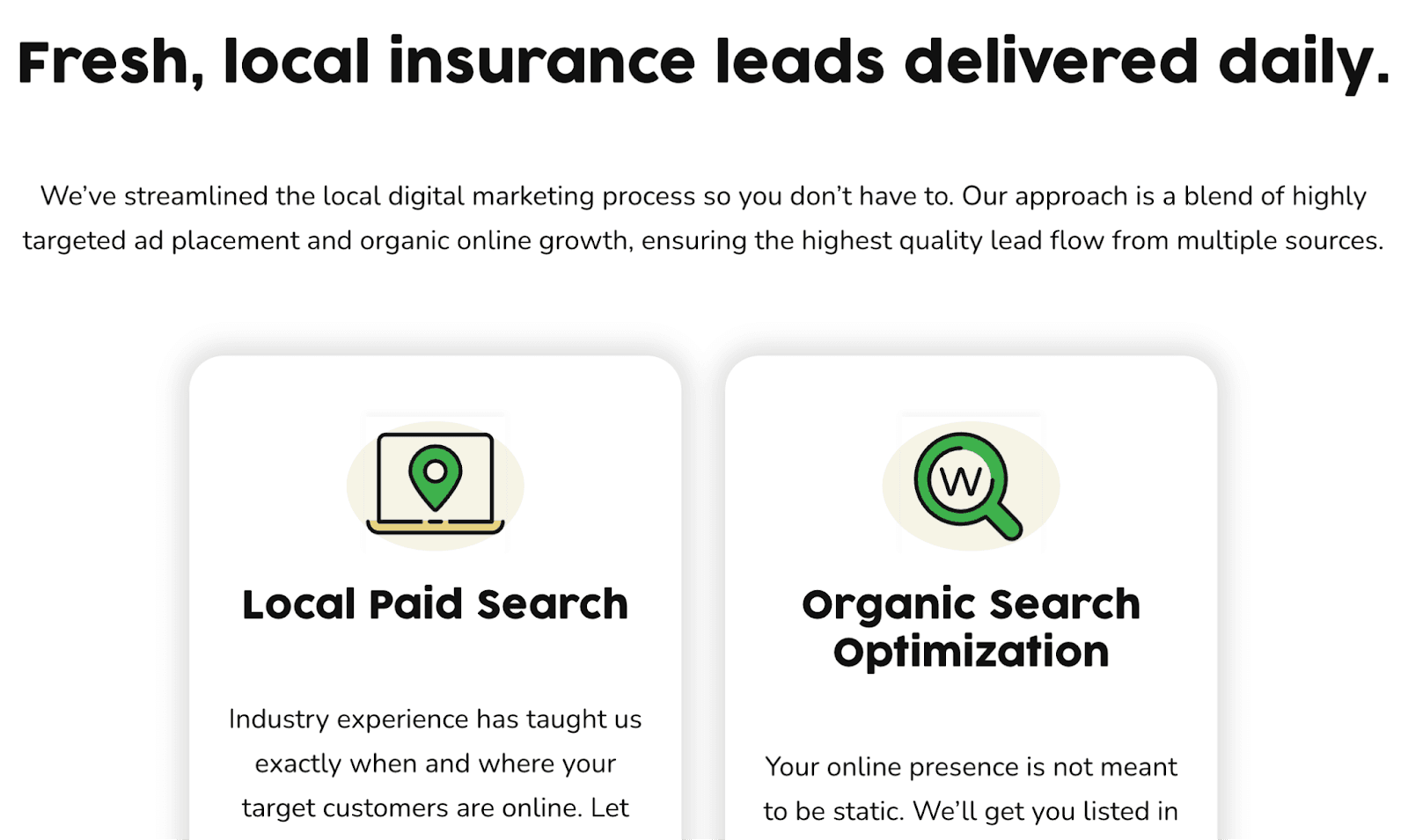 Melon Local website example Melon Local website example