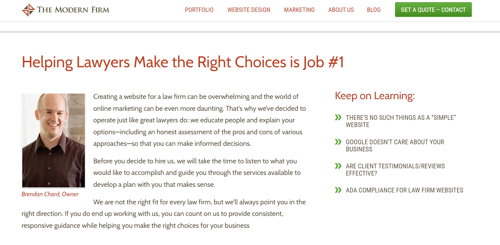 The Modern Firm - Why Choose Us The Modern Firm - Why Choose Us