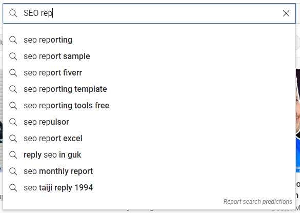 YouTube Keyword Auto Complete Example