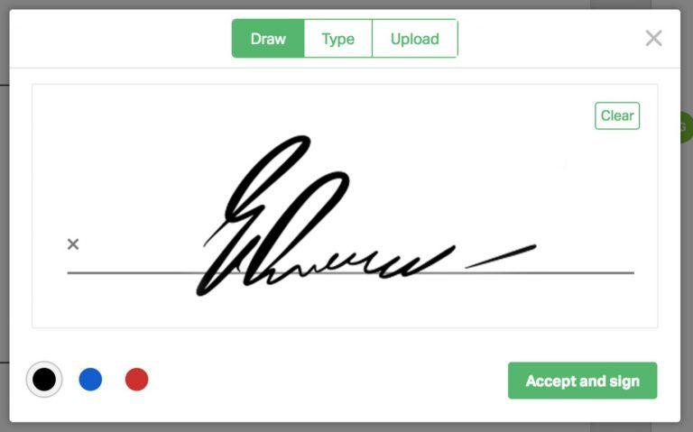An electronic signature