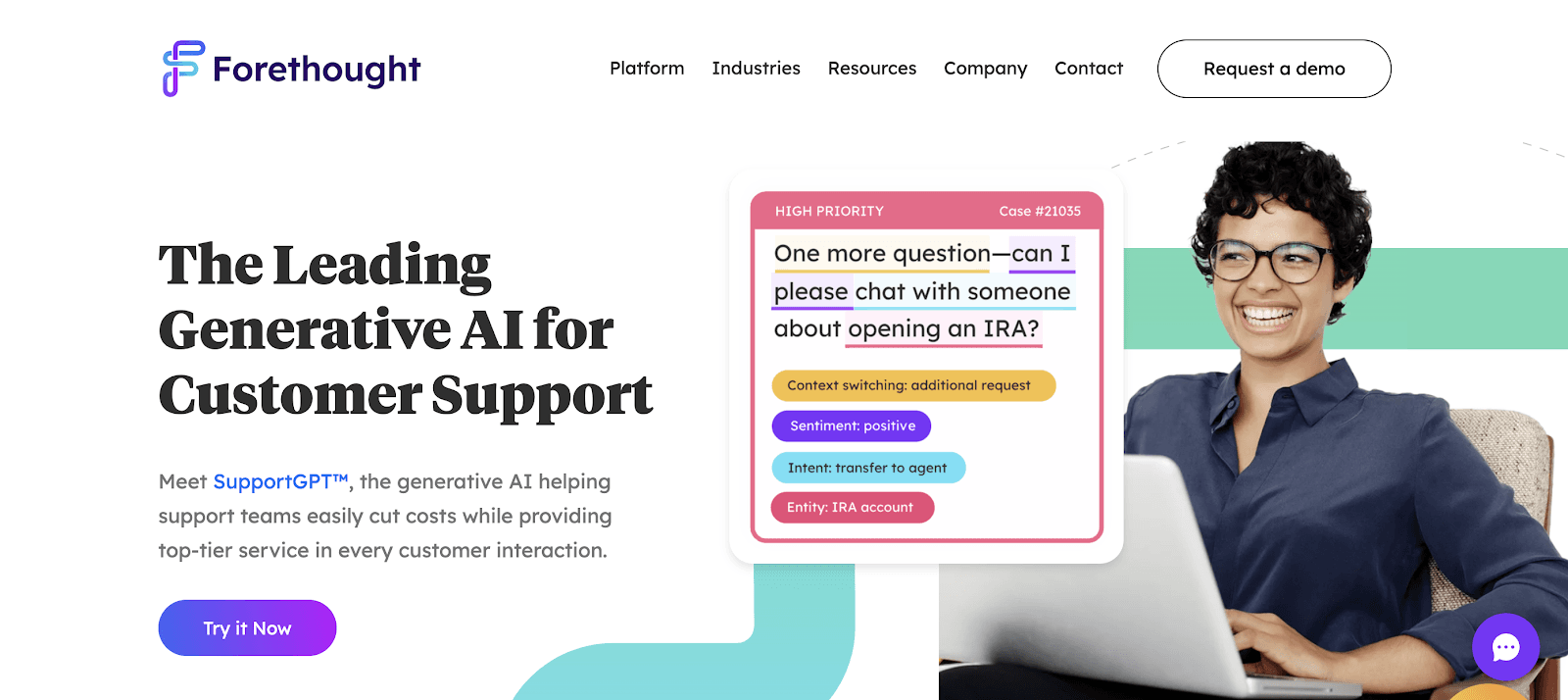 Forethought AI Data Analysis Features Forethought AI Data Analysis Features