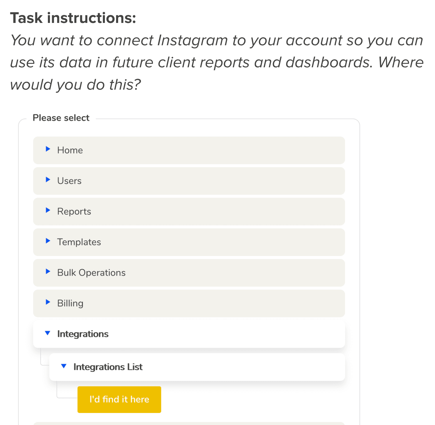 AgencyAnalytics tree testing AgencyAnalytics tree testing