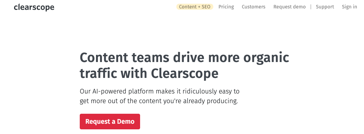 clearscope SEO software