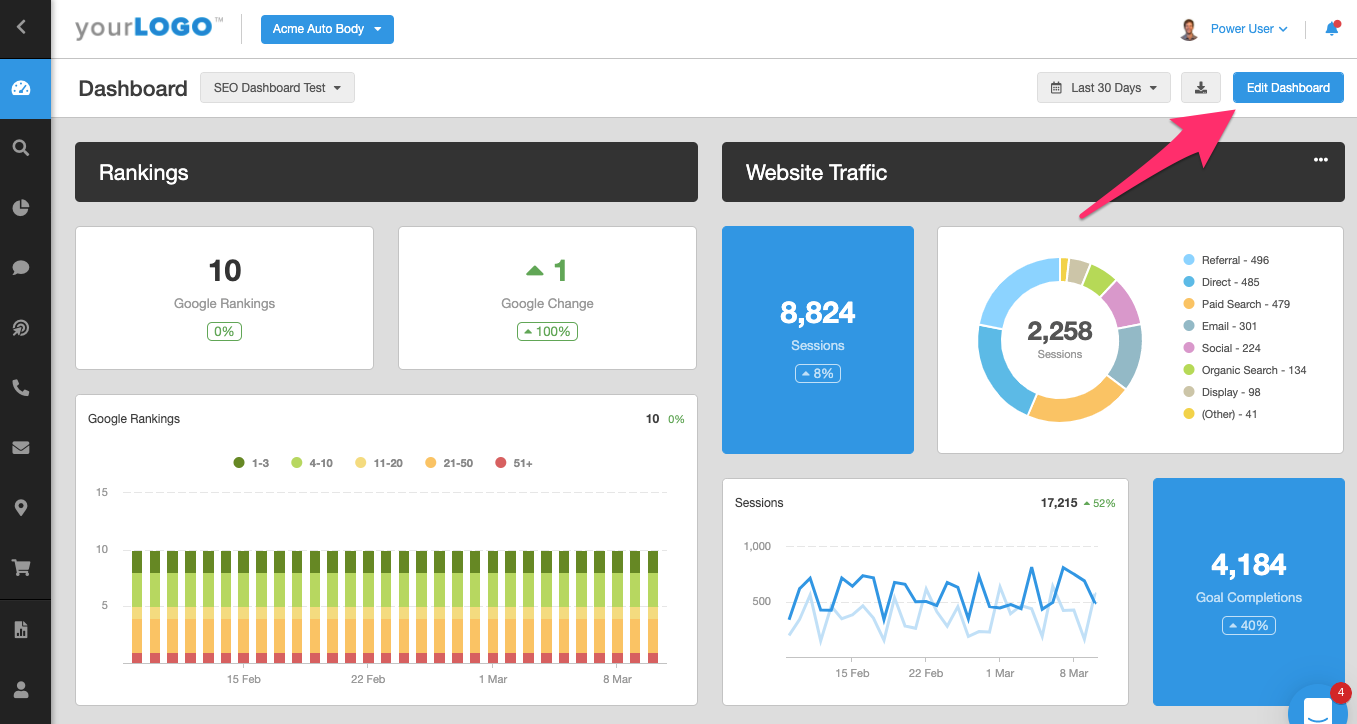 How to Edit Your Custom SEO Dashboard