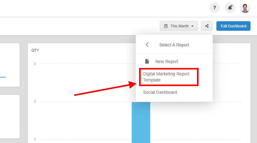How to add a Dashboard to a Report - Step 2 How to add a Dashboard to a Report - Step 2