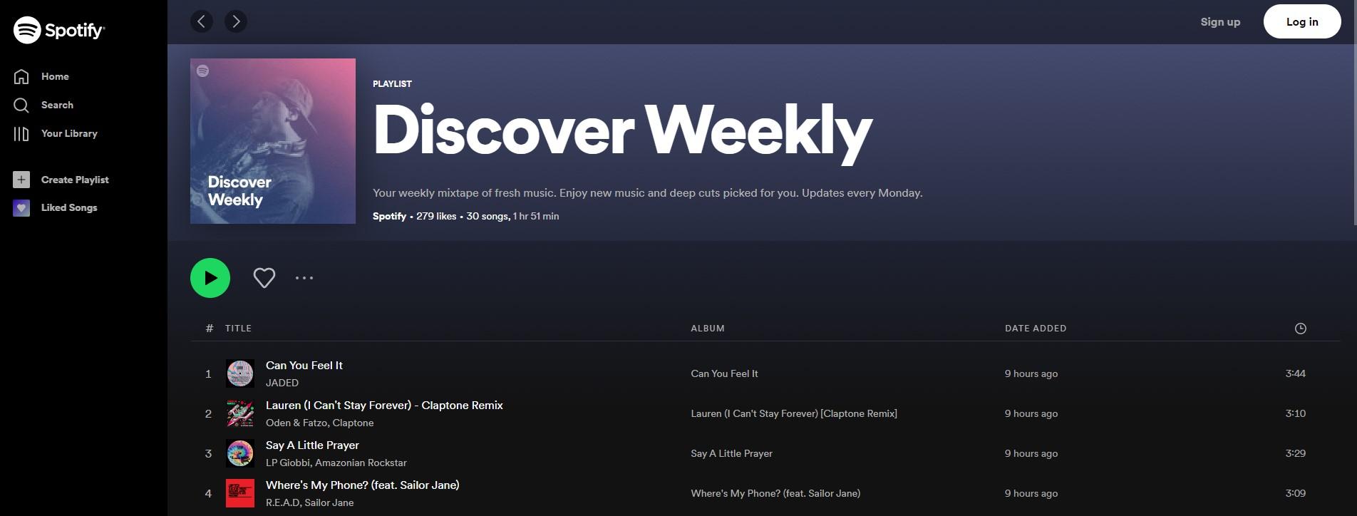 Spotify Discover Weekly Data Pipeline Example