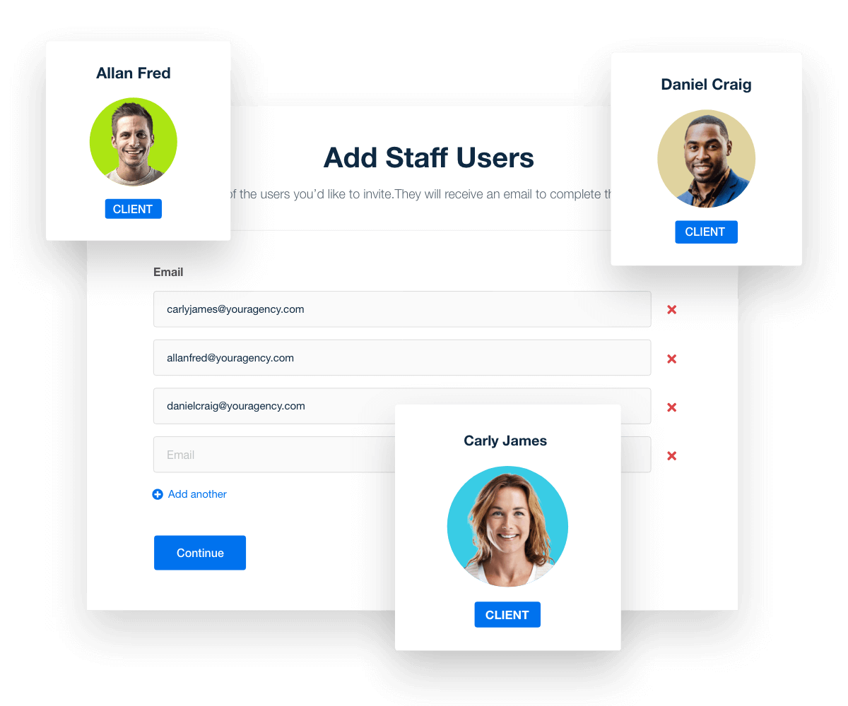 Create Unlimited Client & Staff Accounts