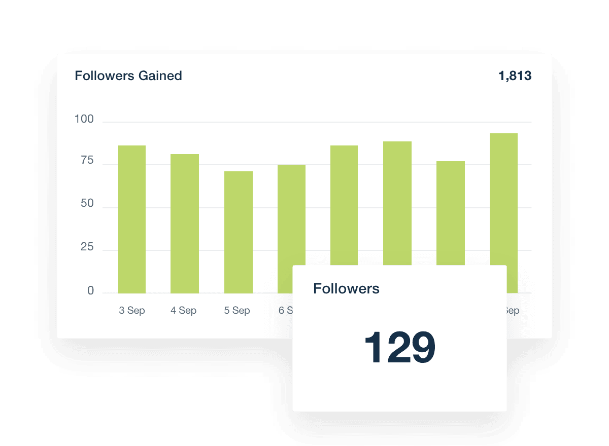 An example of the Instagram social media reporting dashboard An example of the Instagram social media reporting dashboard