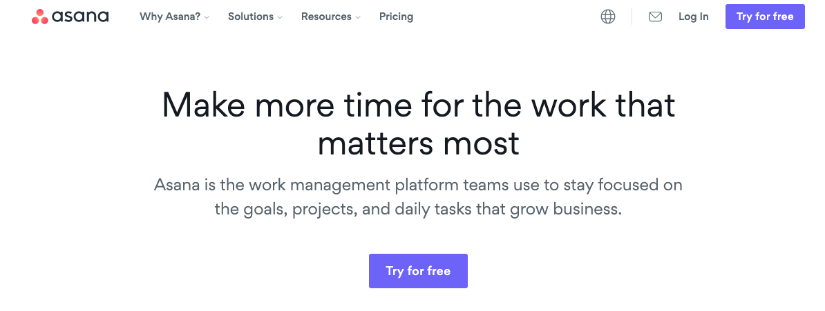 asana project management software