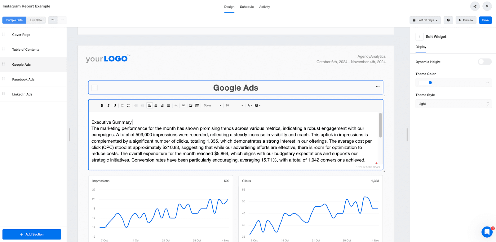 Edit ai summary AgencyAnalytics report Edit ai summary AgencyAnalytics report