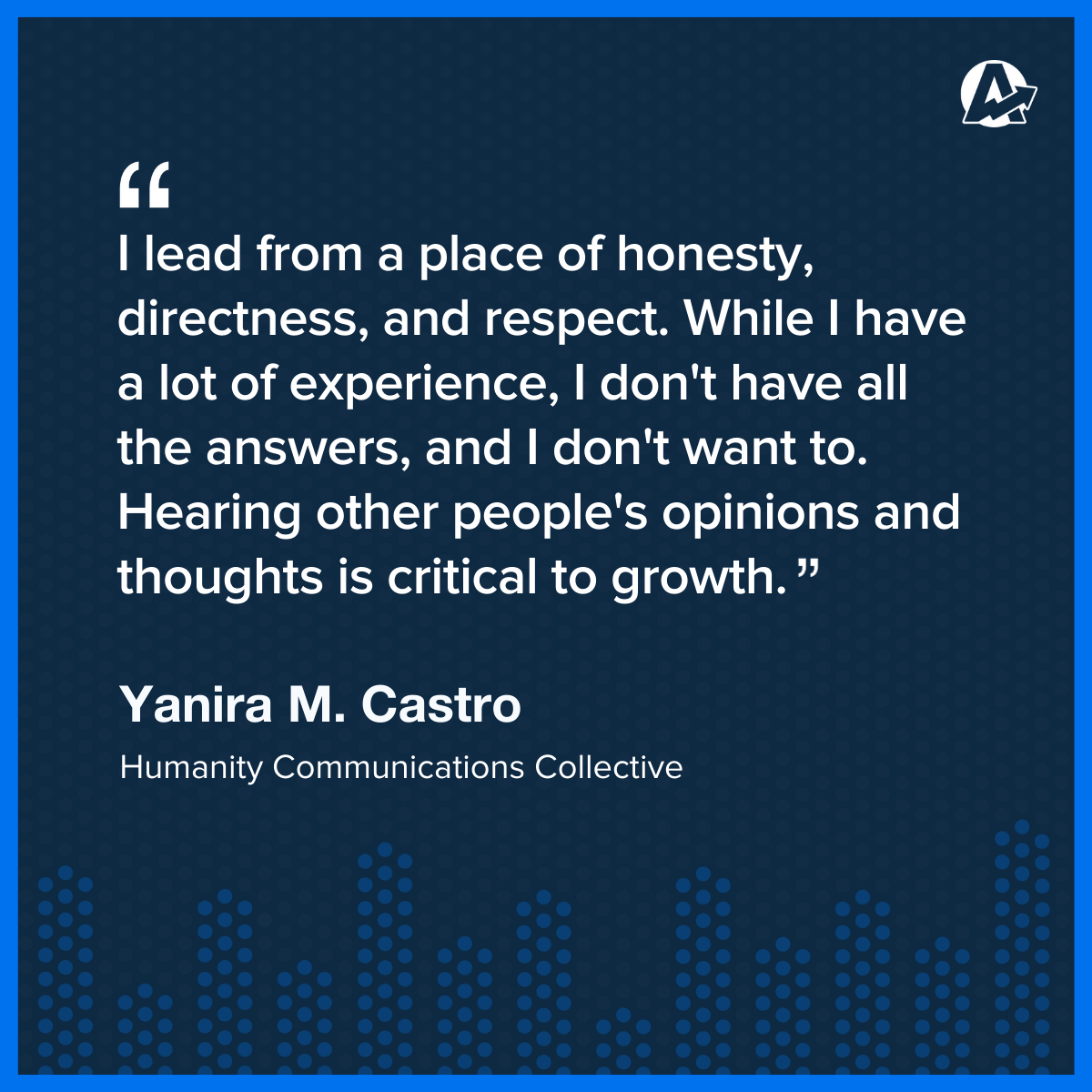 Quote from Yanira M Castro on Conscious Agency Leadership Quote from Yanira M Castro on Conscious Agency Leadership