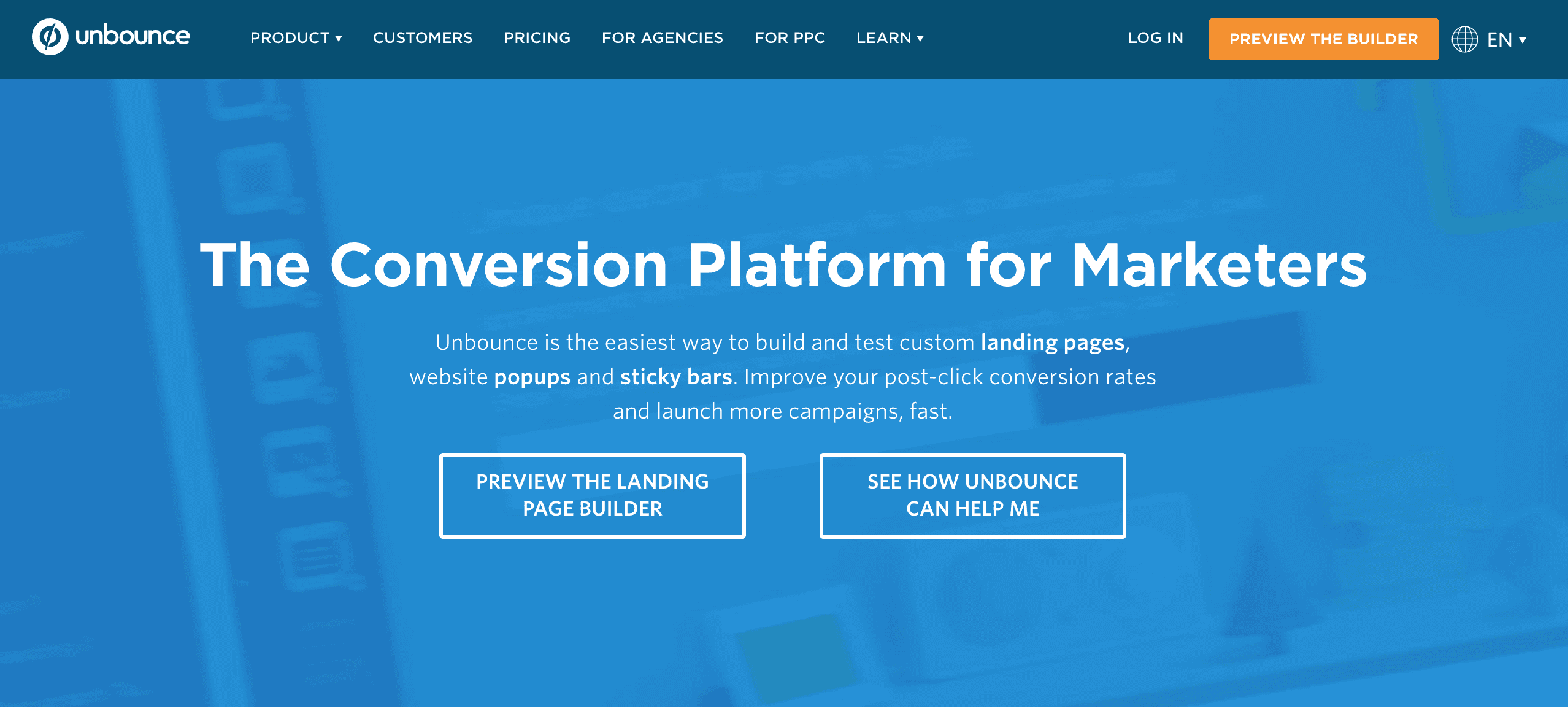 unbounce conversion platform