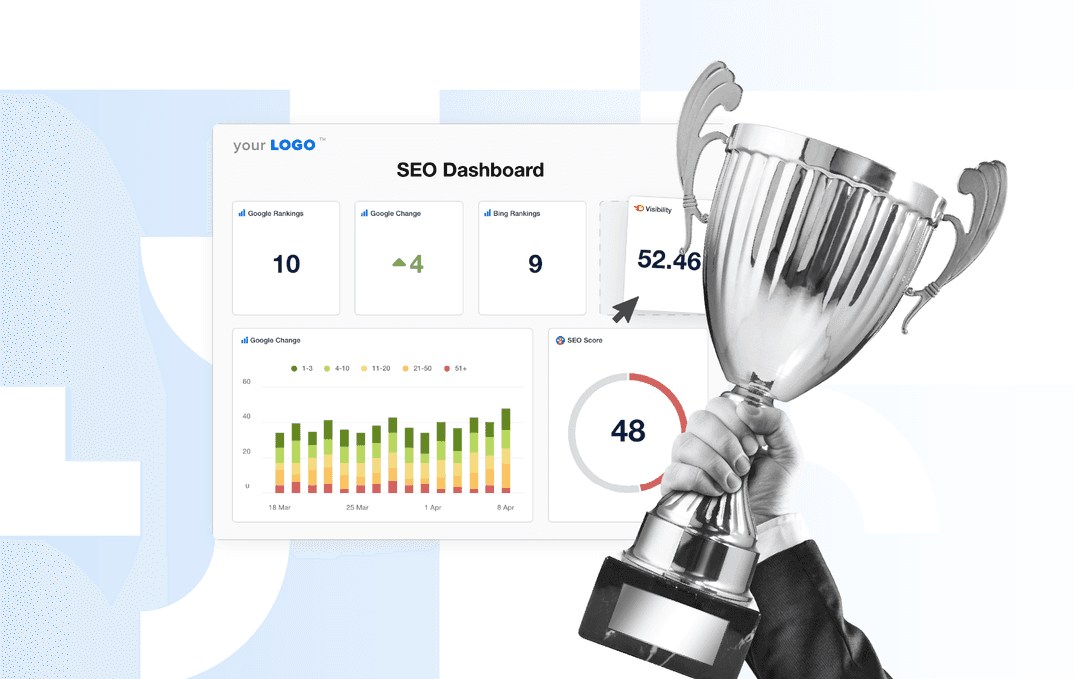 A blog hero image for an article about SEO OKRs. A blog hero image for an article about SEO OKRs.