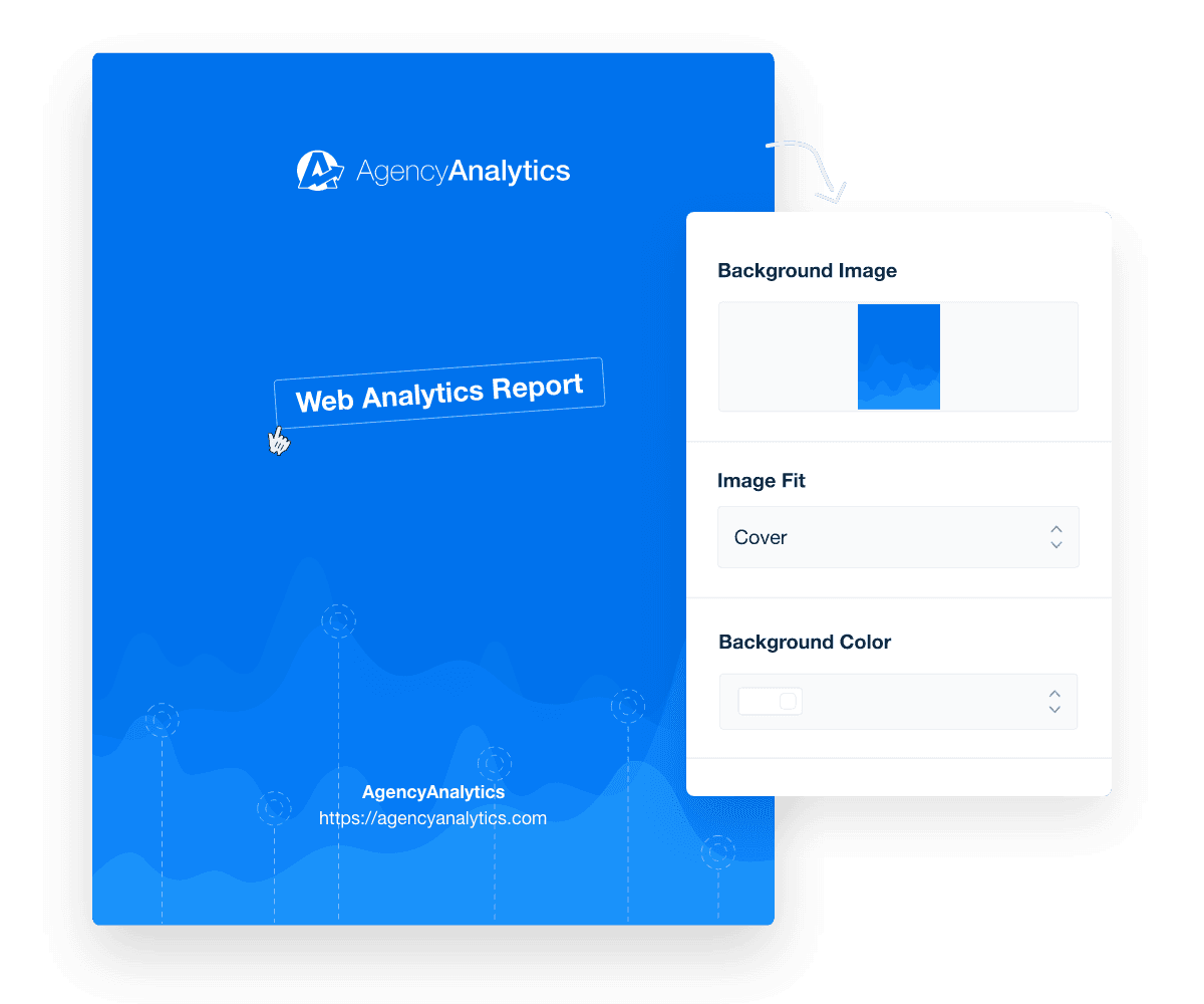 Custom design your Web Analytics Report cover, section pages, and more!