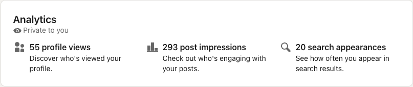 LinkedIn Personal Analytics Dashboard LinkedIn Personal Analytics Dashboard