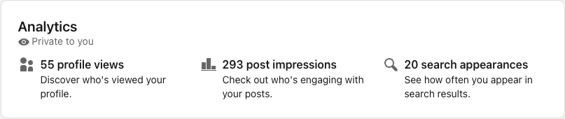 LinkedIn Personal Analytics Dashboard