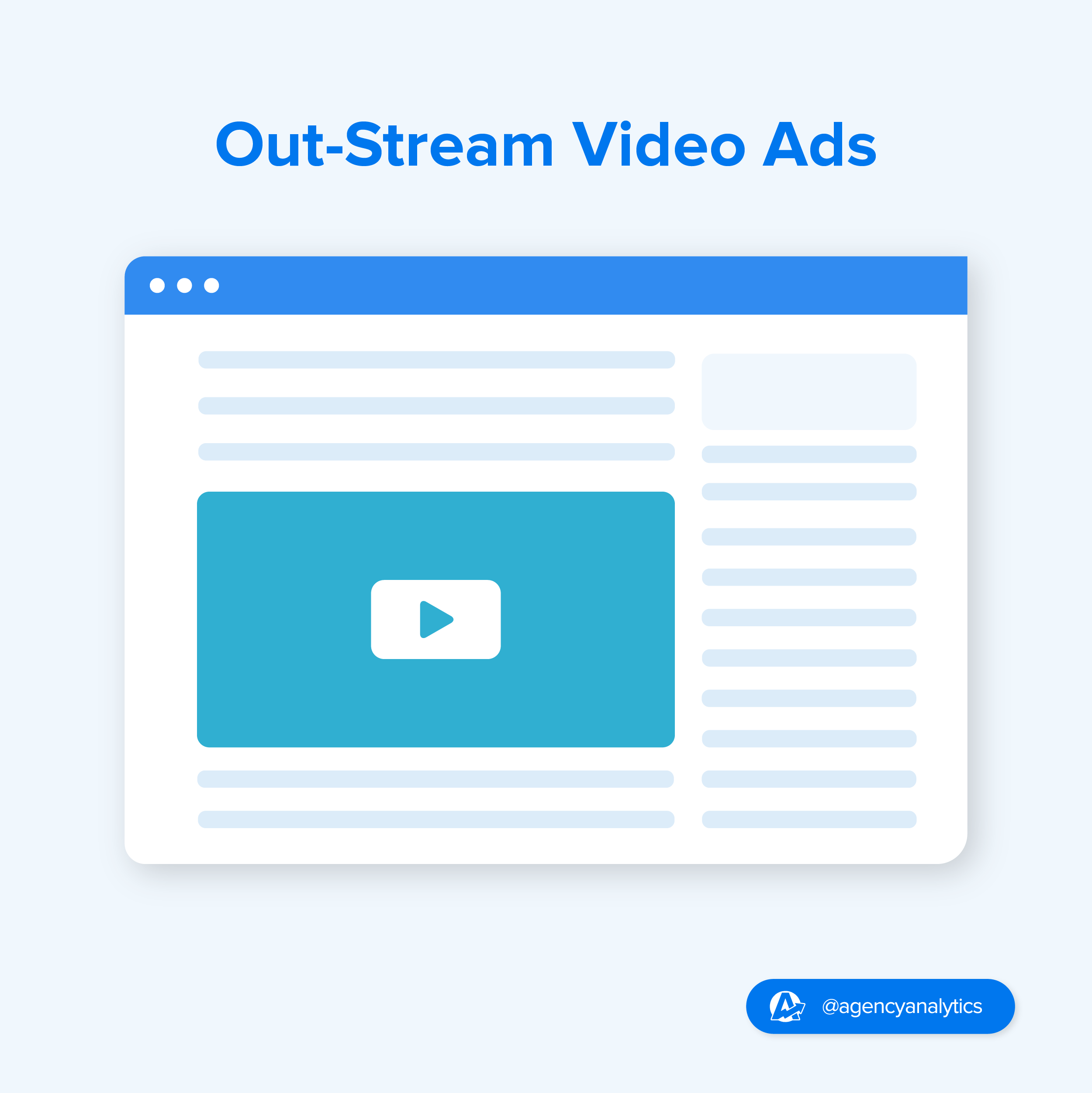 Illustration of Out-Stream Video Ads Illustration of Out-Stream Video Ads