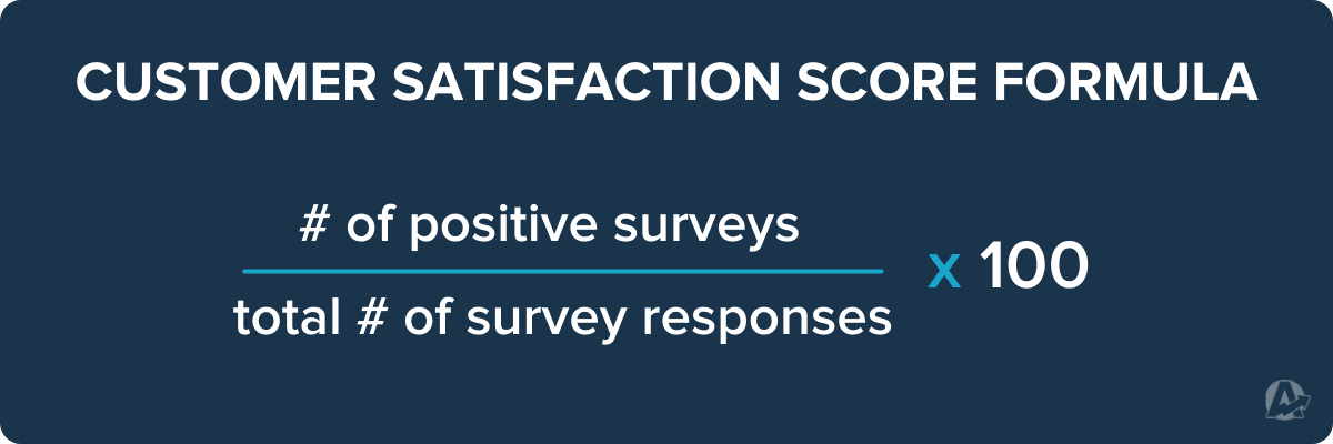 Customer Satisfaction Score Formula Customer Satisfaction Score Formula