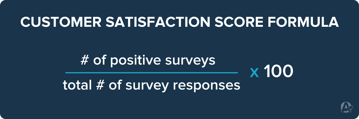 Customer Satisfaction Score Formula