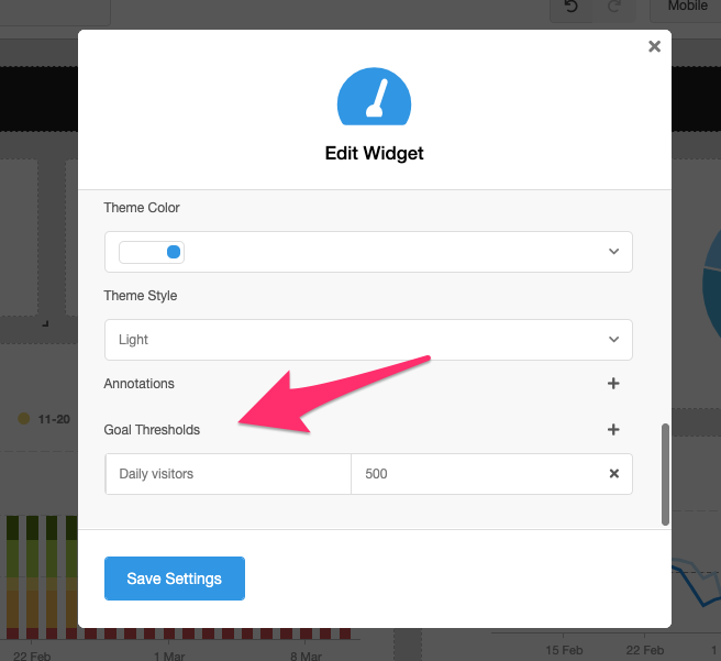 How to Edit a Dashboard Widget