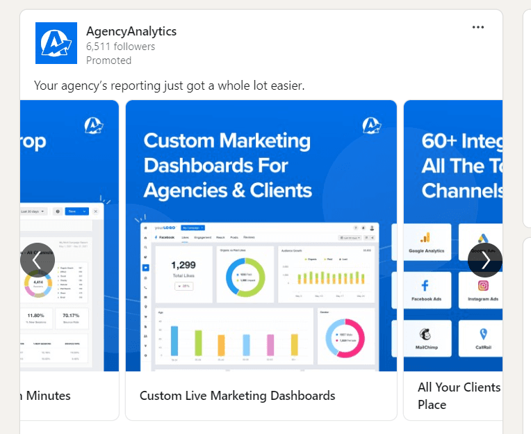 LinkedIn carousel ads example LinkedIn carousel ads example