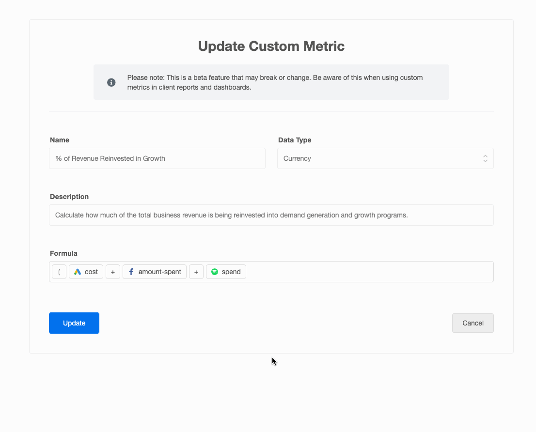 instructions on setting up custom metrics instructions on setting up custom metrics