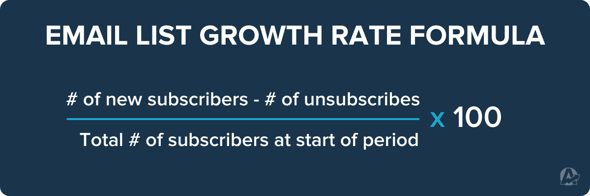 List Growth Rate Formula List Growth Rate Formula