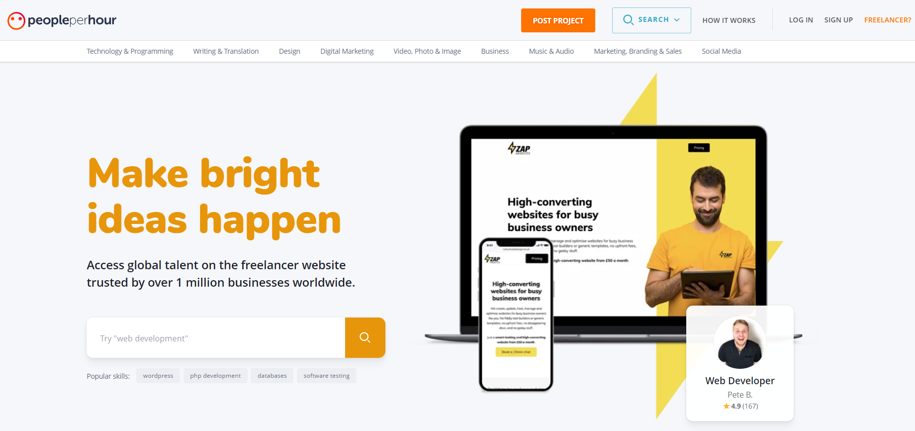 PeoplePerHour Homepage PeoplePerHour Homepage