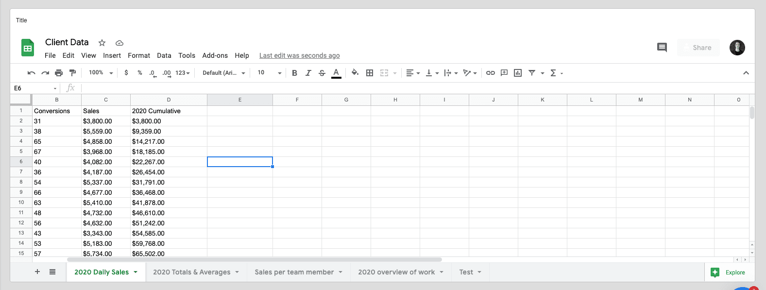 Process for Embedding Google Sheets Into a Marketing Dashboard
