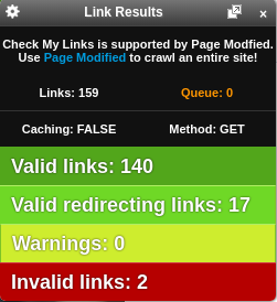 Check My Links Screenshot Check My Links Screenshot