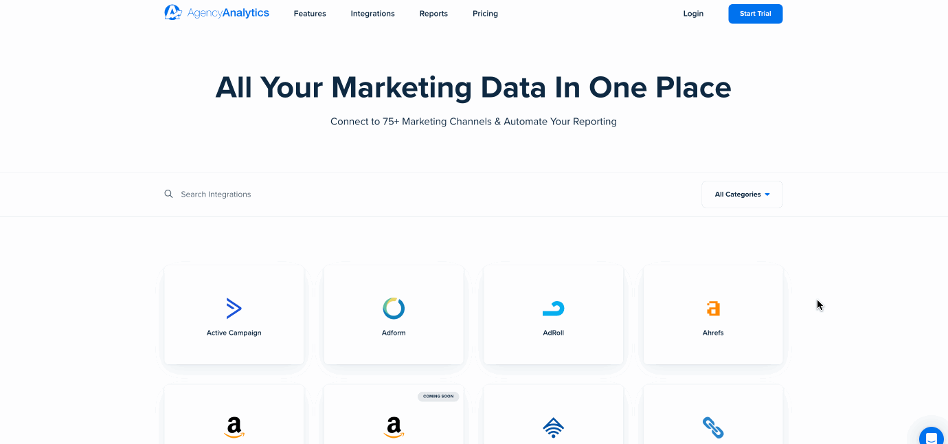 AA Integrations Page AA Integrations Page