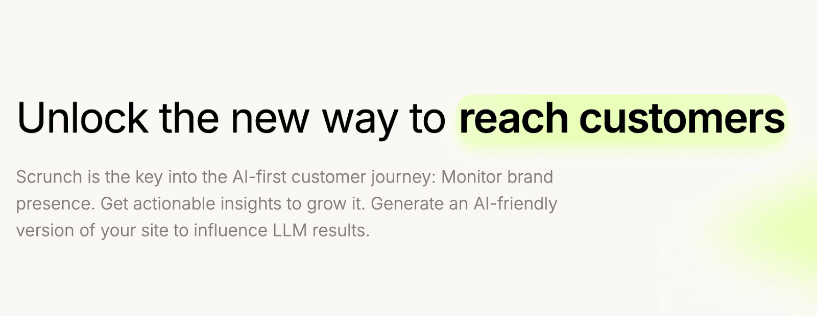 Scrunch homepage Scrunch homepage