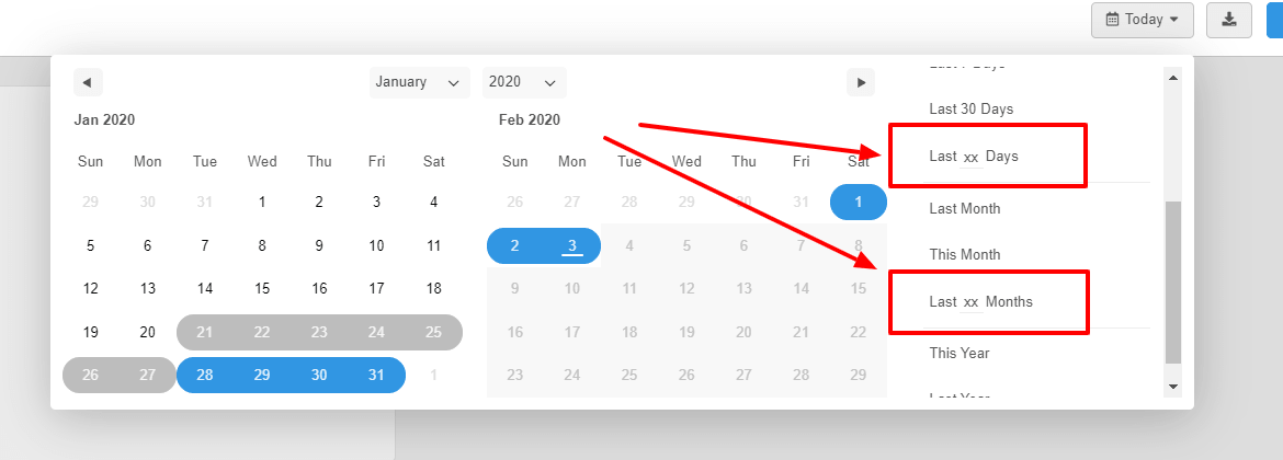 settings calendar