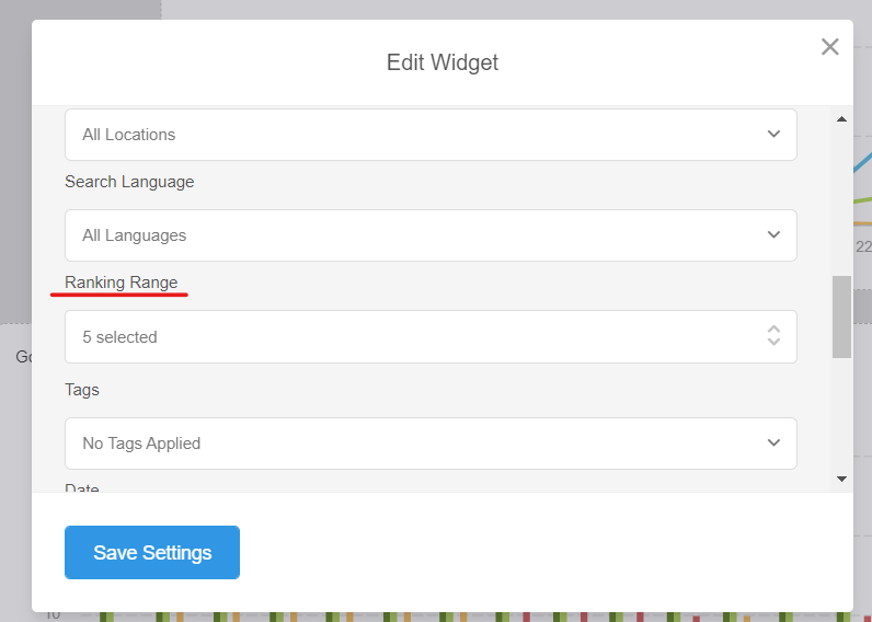 How to Select Google Ranking Range for SEO Reports