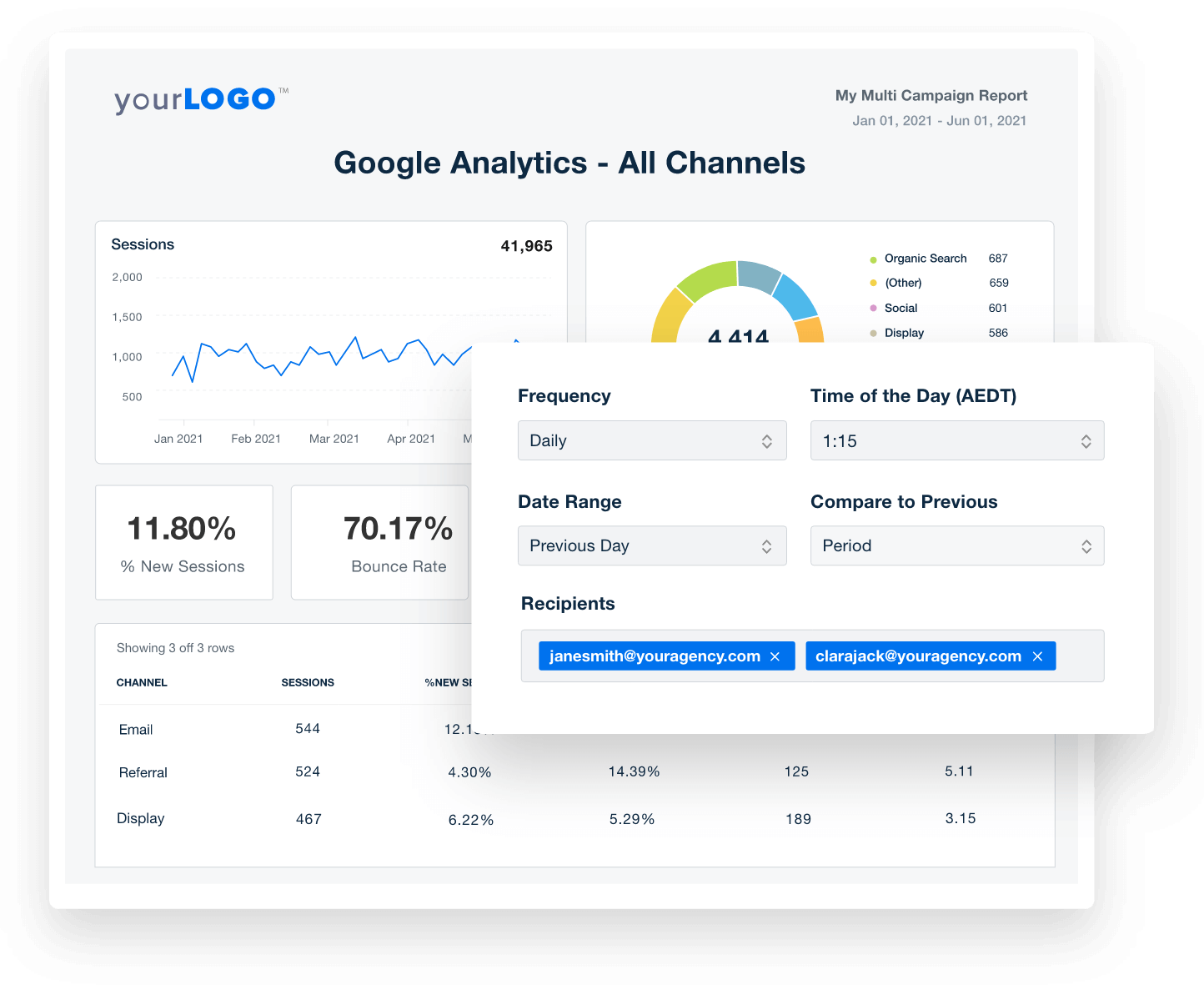 Custom Marketing Report Builder