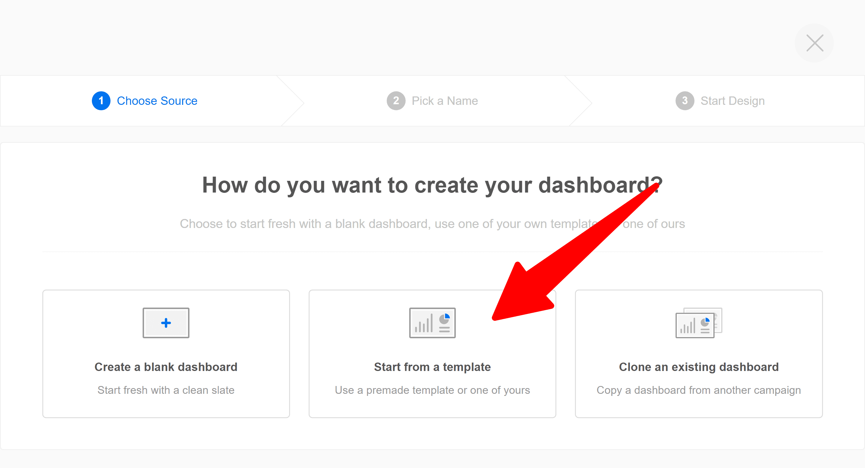 create your custom dashboard