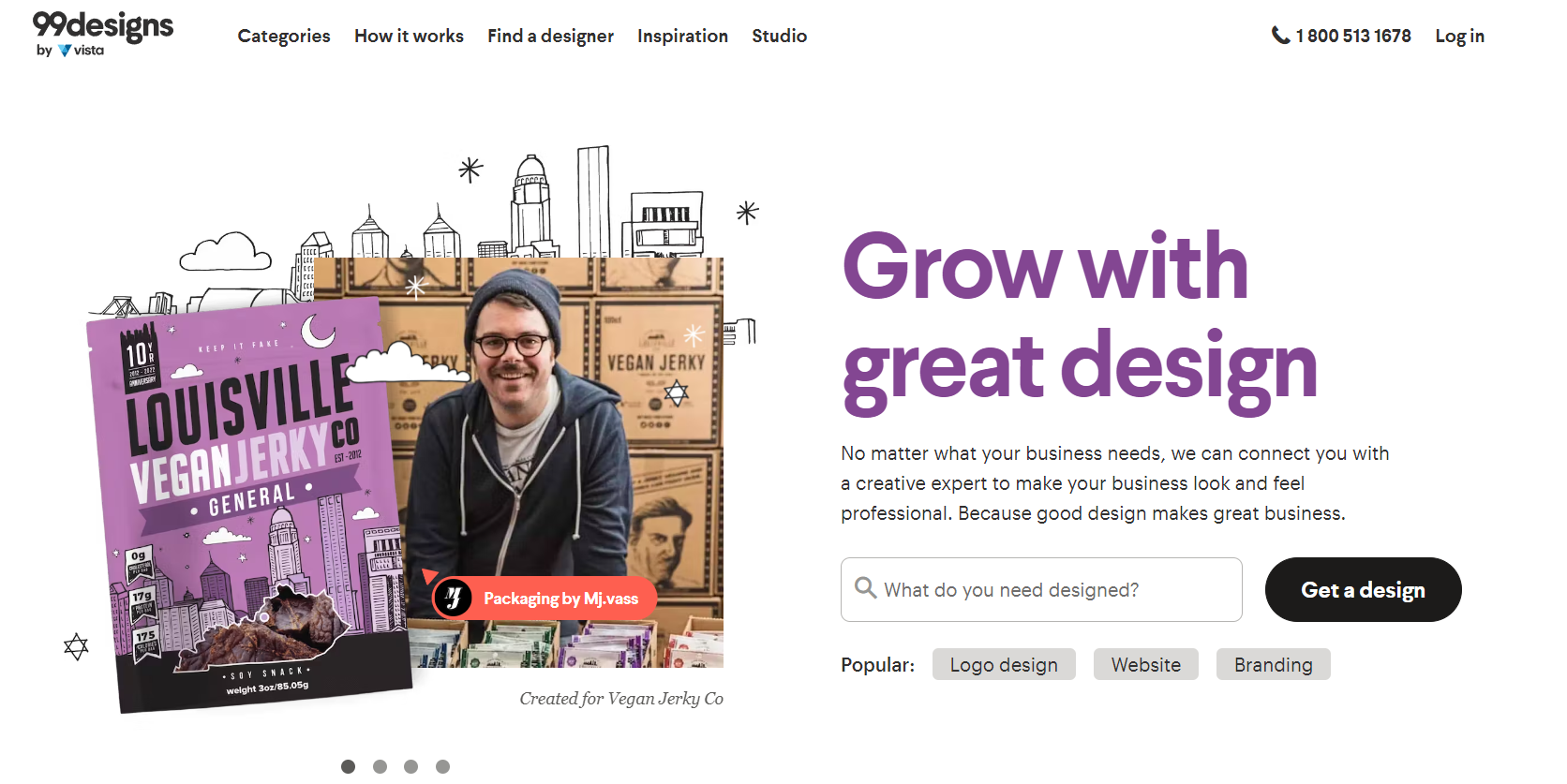 99Designs Homepage 99Designs Homepage