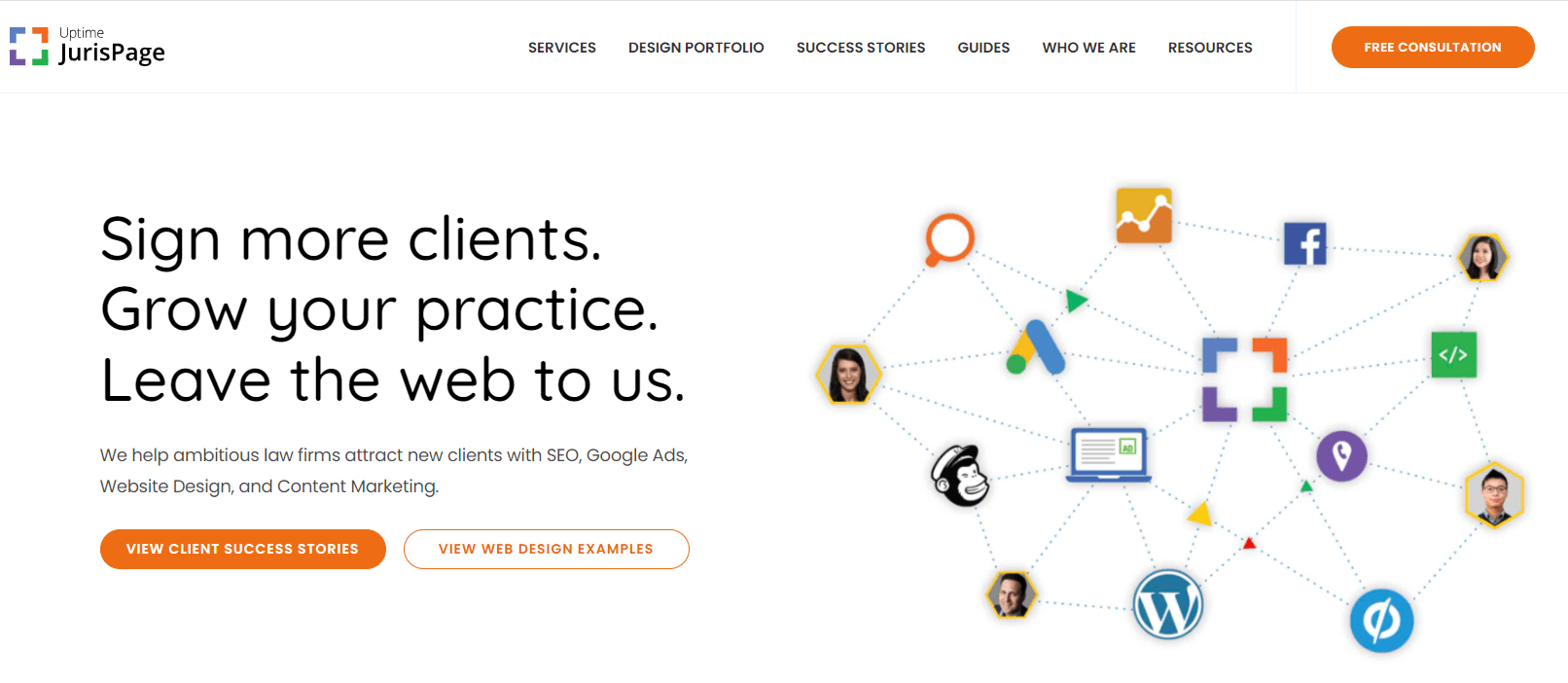 JurisPage Legal Marketing Agency Website Example
