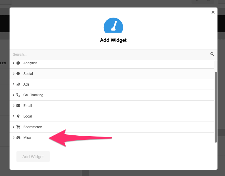 Process for Adding a Google Sheets Widget