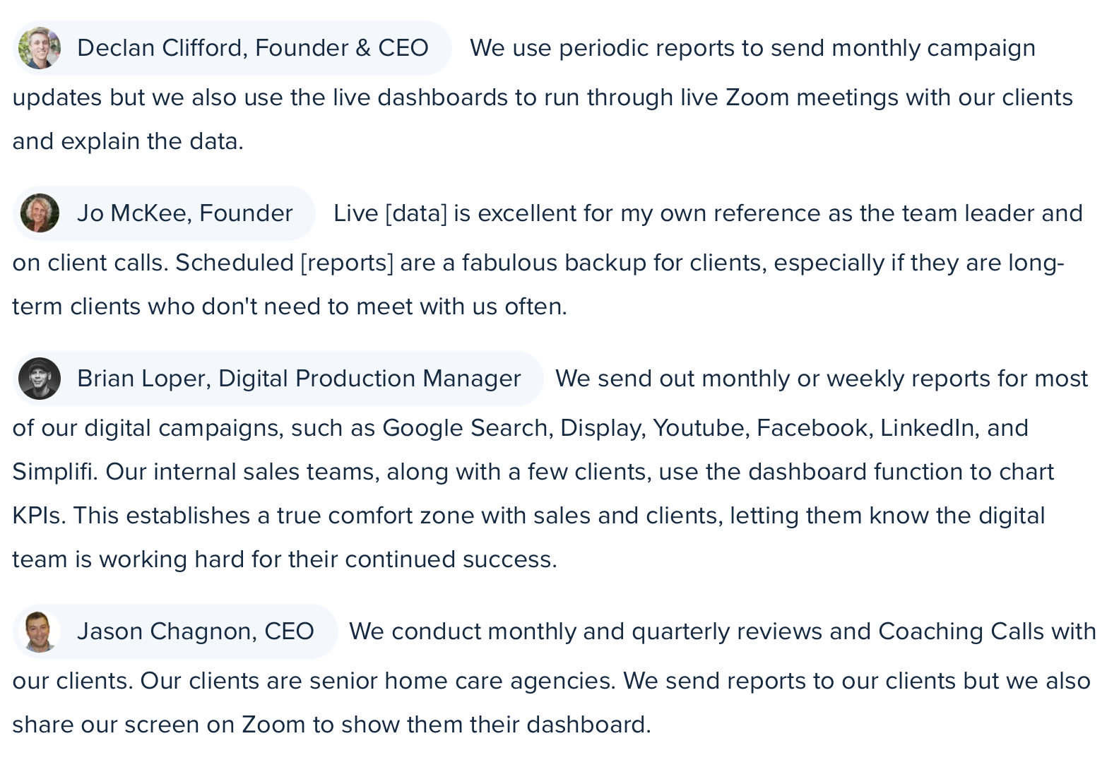 When and How Agencies Use Dashboards vs. Reports When and How Agencies Use Dashboards vs. Reports