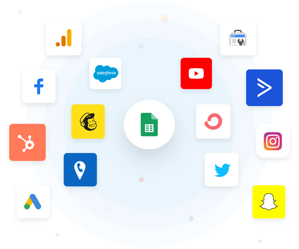 Pull data from multiple marketing platforms with automated AgencyAnalytics integrations