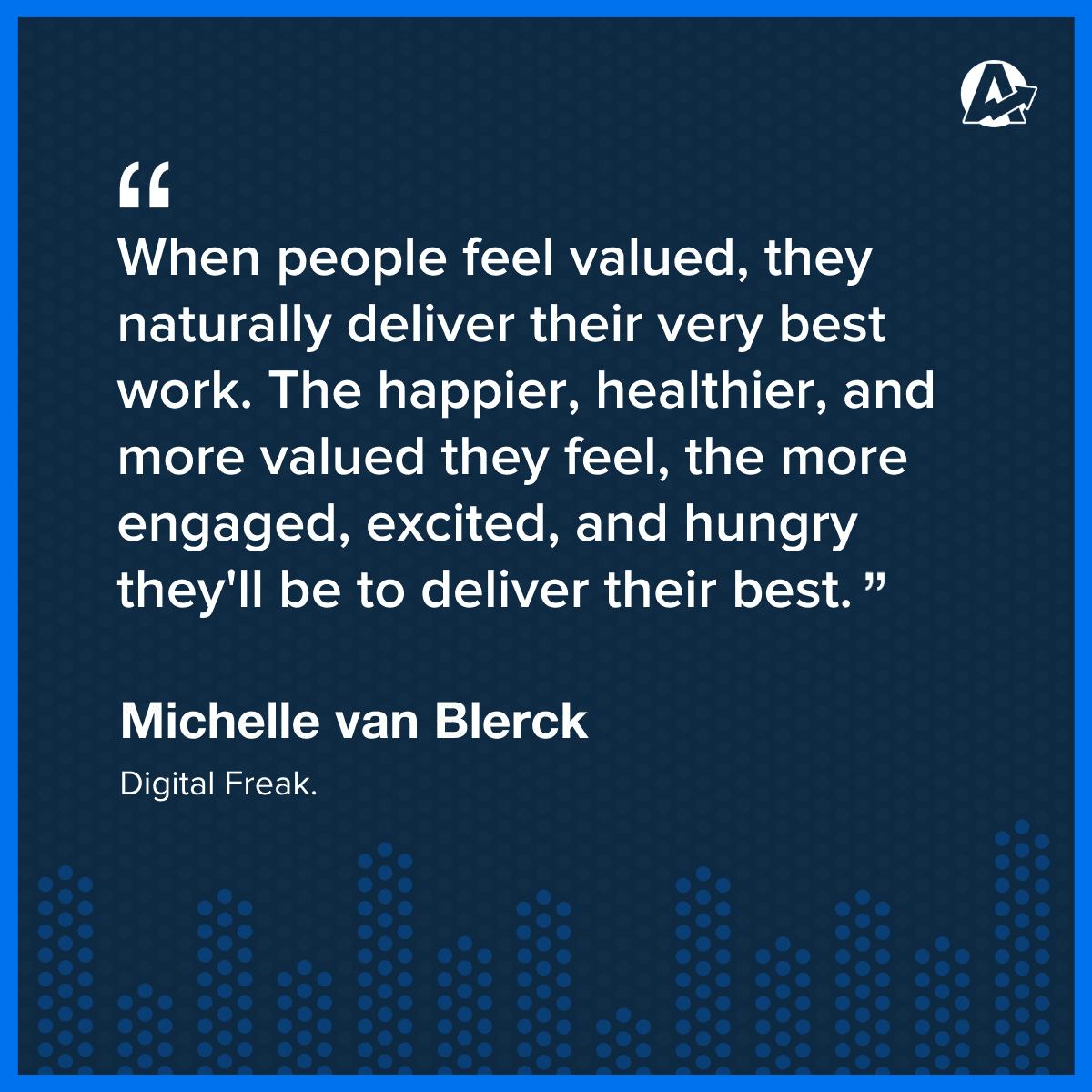 Quote from Michelle Van Blerck on Conscious Agency Leadership
